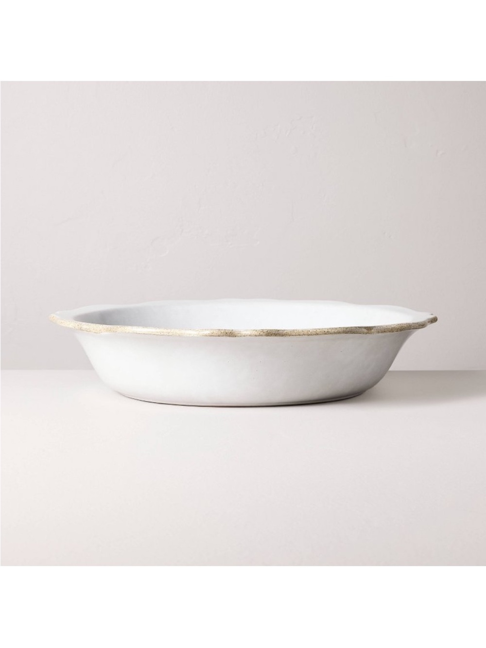 Hearth & Hand With Magnolia Carved Edge Serving 95 oz BIG Salad Bowl - Cream